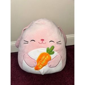 Squishmallows BOP the Bunny Holding a Carrot 16” Easter Rabbit Plush Toy